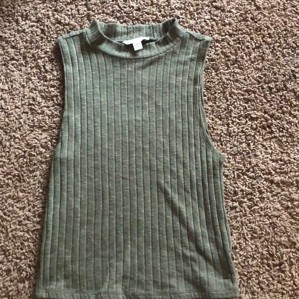 Ribbed Green Tank